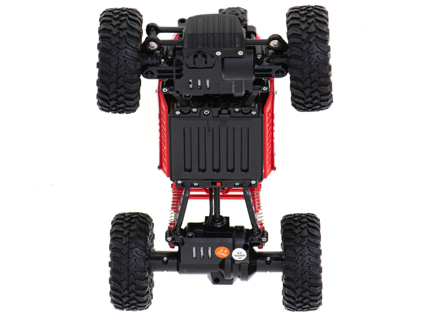 RC auto ar pulti Rock Crawler 1:18 4WD, sarkans cena un informācija | Rotaļlietas zēniem | 220.lv