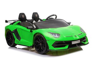 Lamborghini Aventador SX2028, elektromobilis bērniem, zaļš cena un informācija | Bērnu elektroauto | 220.lv