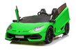 Lamborghini Aventador SX2028, elektromobilis bērniem, zaļš cena un informācija | Bērnu elektroauto | 220.lv