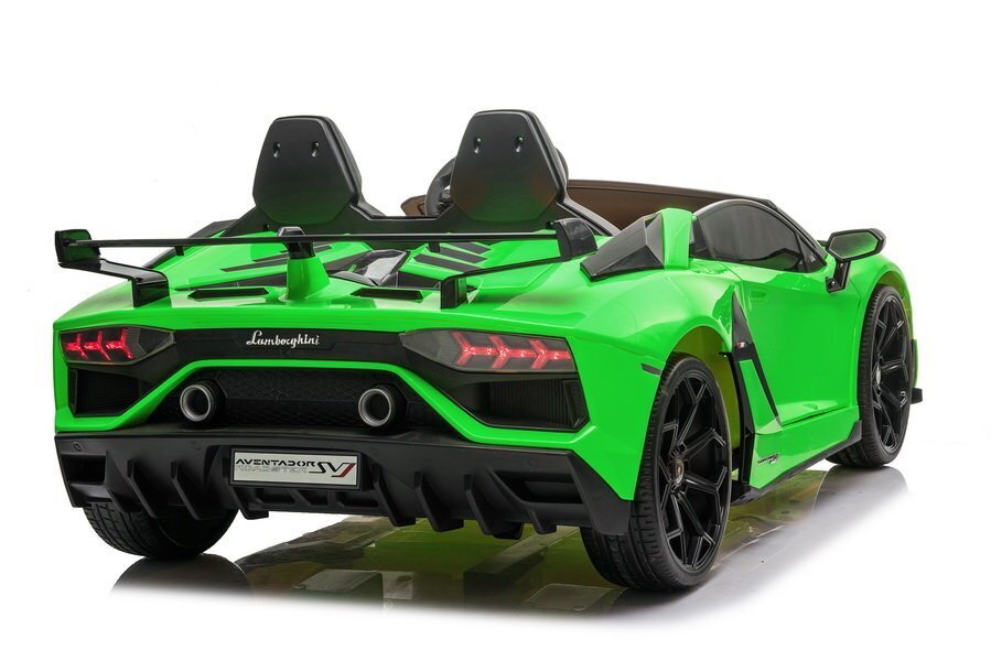 Lamborghini Aventador SX2028, elektromobilis bērniem, zaļš cena un informācija | Bērnu elektroauto | 220.lv