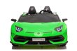 Lamborghini Aventador SX2028, elektromobilis bērniem, zaļš cena un informācija | Bērnu elektroauto | 220.lv