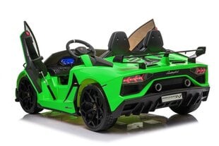 Lamborghini Aventador SX2028, электромобиль для детей, зеленый цена и информация | Электромобили для детей | 220.lv