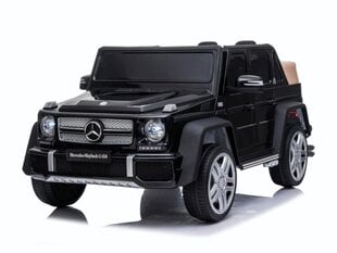 Vienvietīgs elektromobilis ar mūzikas moduli Mercedes Maybach G650, melns cena un informācija | Bērnu elektroauto | 220.lv