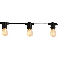 LED dārza ballīšu virtene F2 10xE27 6,2 m 6W Goldlux 310323 cena un informācija | Āra apgaismojums | 220.lv