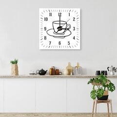 Sienas pulkstenis Kafijas laiks цена и информация | Часы | 220.lv