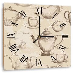 Sienas pulkstenis Tējas laiks цена и информация | Часы | 220.lv