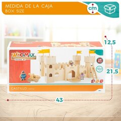 Koka kluču komplekts Castle Woomax, 9 d, 2 gab. цена и информация | Игрушки для малышей | 220.lv