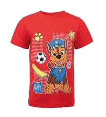 T-krekls zēniem Paw Patrol, sarkans cena un informācija | Zēnu krekli | 220.lv