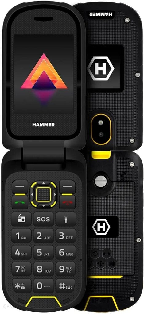 MyPhone Hammer Bow LTE Dual Sim Black|Yellow cena un informācija | Mobilie telefoni | 220.lv