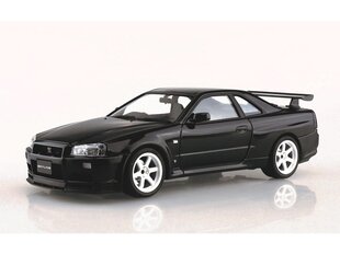 Saliekamā automašīna Aoshima Nissan Skyline R34 GT-R V-Spec II '02 Custom Wheel cena un informācija | Konstruktori | 220.lv
