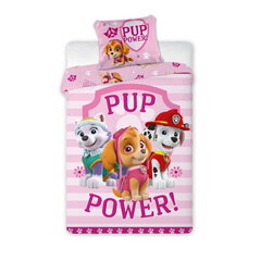 Paw Patrol gultas veļas komplekts Pup Power, 140x200, 2 daļas cena un informācija | Bērnu gultas veļa | 220.lv