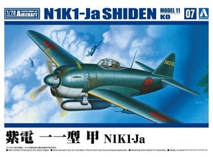 Aoshima - Kawanishi N1K1-Ja Shiden Model 11 Ko, 1/72, 06600 цена и информация | Конструкторы и кубики | 220.lv