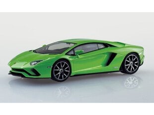 Saliekamā automašīna Aoshima Snap Kit Lamborghini Aventador S Pearl Green cena un informācija | Konstruktori | 220.lv