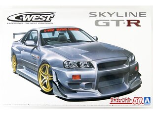 Saliekamā automašīna Aoshima C-WEST BNR34 Nissan Skyline GT-R '02 cena un informācija | Konstruktori | 220.lv