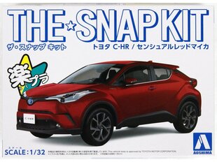Saliekamā automašīna Aoshima Snap Kit Toyota C-HR Sensual Red Mica cena un informācija | Konstruktori | 220.lv