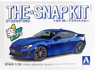 Aoshima - The Snap Kit TOYOTA 86 Azurite Blue, 1/32, 05598 цена и информация | Конструкторы и кубики | 220.lv