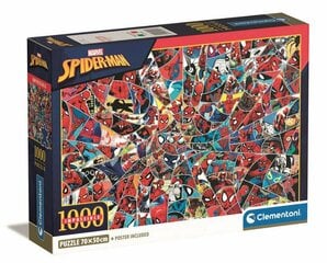 1000 gabalu puzle no Compact sērijas - Impossible Spiderman. Gatavās puzles izmēri: 70 x 50 cm. Gleznainākie attēli, vislielākā izmēru dažādība un Klementoni raksturīgā kvalitāte cena un informācija | Puzles, 3D puzles | 220.lv