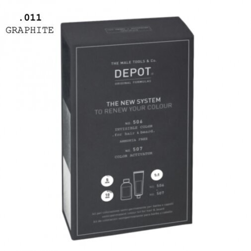 Matu un bārdas krāsa Depot Nr. 506 Invisible Color, Graphite, 60 ml cena un informācija | Matu krāsas | 220.lv