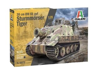 Italeri - 38cm RW 61 auf Sturmmöser Tiger (Sturmtiger), 1/35, 6573 cena un informācija | Konstruktori | 220.lv