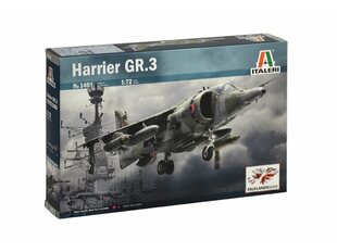 Italeri - Hawker Siddeley Harrier GR.3 Falklands war, 1/72, 1401 цена и информация | Конструкторы и кубики | 220.lv
