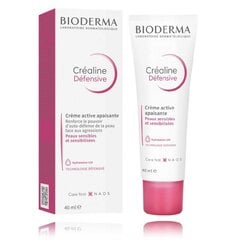 Nomierinošs sejas krēms jutīgai āda Bioderma Créaline Défensive Soothing Active Cream, 40 ml cena un informācija | Sejas krēmi | 220.lv