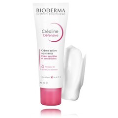 Nomierinošs sejas krēms jutīgai āda Bioderma Créaline Défensive Soothing Active Cream, 40 ml cena un informācija | Sejas krēmi | 220.lv