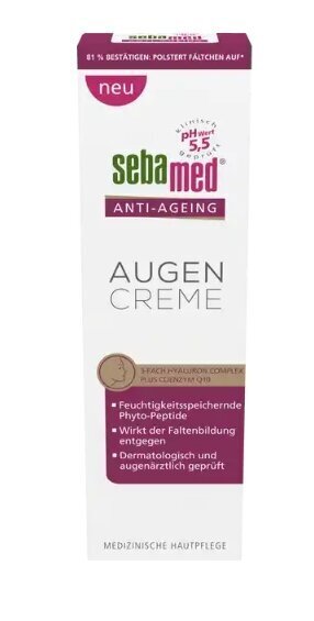 Acu krēms Sebamed Anti-aging, 15 ml cena un informācija | Acu krēmi, serumi | 220.lv