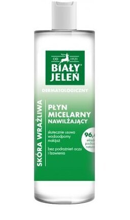 Mitrinošs micelārais ūdens Biały Jeleń, 400 ml cena un informācija | Sejas ādas kopšana | 220.lv