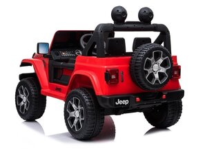 Детский электромобиль Jeep Wrangler Rubicon, красный цена и информация | Электромобили для детей | 220.lv