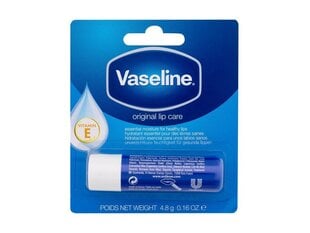 Lūpu balzams Vaseline Original Lip Care, 4,8 g cena un informācija | Lūpu krāsas, balzāmi, spīdumi, vazelīns | 220.lv