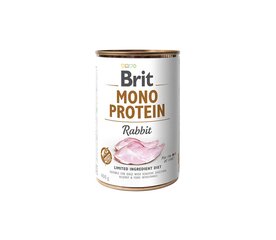 Brit Care Mono Protein Rabbit влажный корм для собак, страдающих аллергией, 400 г цена и информация | Консервы для собак | 220.lv