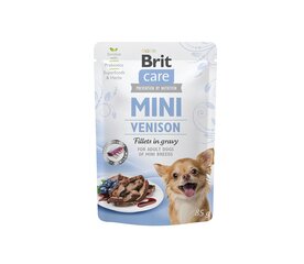 Brit Care Mini Venison fillets in гravy влажный для придирчивых, корм для собак мелких пород, 85 г x 24 цена и информация | Консервы для собак | 220.lv