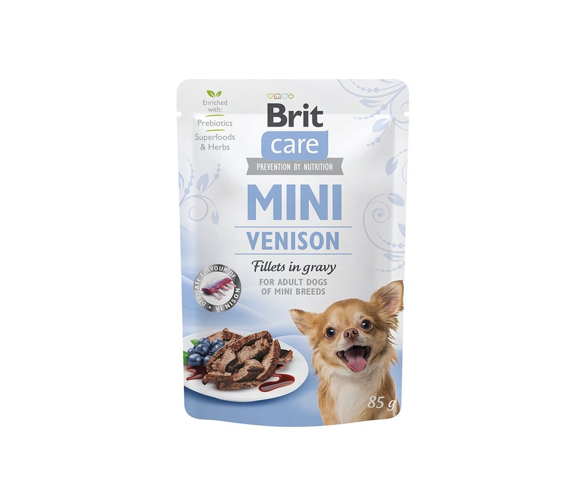 Brit Care Mini brieža filejas mērce mazo šķirņu suņiem, 85 g x 24 цена и информация | Konservi suņiem | 220.lv