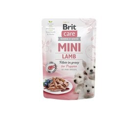 Brit Care Mini Puppy Lamb fillets in гravy влажный корм для щенков мелких пород, 85 г x 24 цена и информация | Консервы для собак | 220.lv