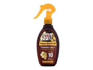 Izsmidzināmā eļļa Vivaco Sun Argan Bronz Oil Tanning Milk, 200 ml cena un informācija | Sauļošanās krēmi | 220.lv