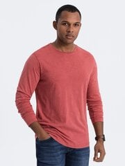 T-krekls vīriešiem Ombre Clothing om-lswl-0103, sarkans cena un informācija | Vīriešu T-krekli | 220.lv