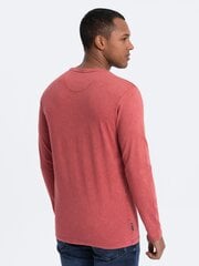 T-krekls vīriešiem Ombre Clothing om-lswl-0103, sarkans cena un informācija | Vīriešu T-krekli | 220.lv