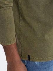 T-krekls vīriešiem Ombre Clothing om-lswl-22fw-001, zaļš cena un informācija | Vīriešu T-krekli | 220.lv