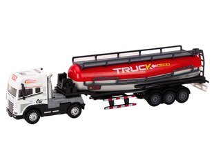 Cisternu kravas automašīna 1:24 ar gaismas un skaņas efektiem, sarkana cena un informācija | Rotaļlietas zēniem | 220.lv