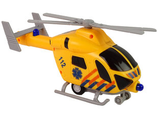 Ātrās palīdzības glābšanas helikopters ar skaņas un gaismas efektiem cena un informācija | Rotaļlietas zēniem | 220.lv