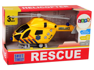 Ātrās palīdzības glābšanas helikopters ar skaņas un gaismas efektiem cena un informācija | Rotaļlietas zēniem | 220.lv