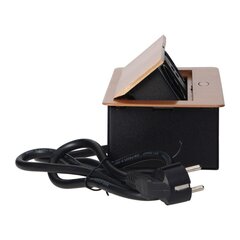 Розетка скрытого монтажа 2x250V, 2xUSB OR-AE-13126(GS)/C schuko цена и информация | Электрические выключатели, розетки | 220.lv