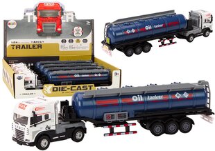 Cisternu kravas automašīna 1:24 ar gaismas un skaņas efektiem, balta cena un informācija | Rotaļlietas zēniem | 220.lv