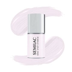 Hibrīda nagu laka Semilac One Step, S252 Milky Pink, 5 ml cena un informācija | Nagu lakas, stiprinātāji | 220.lv