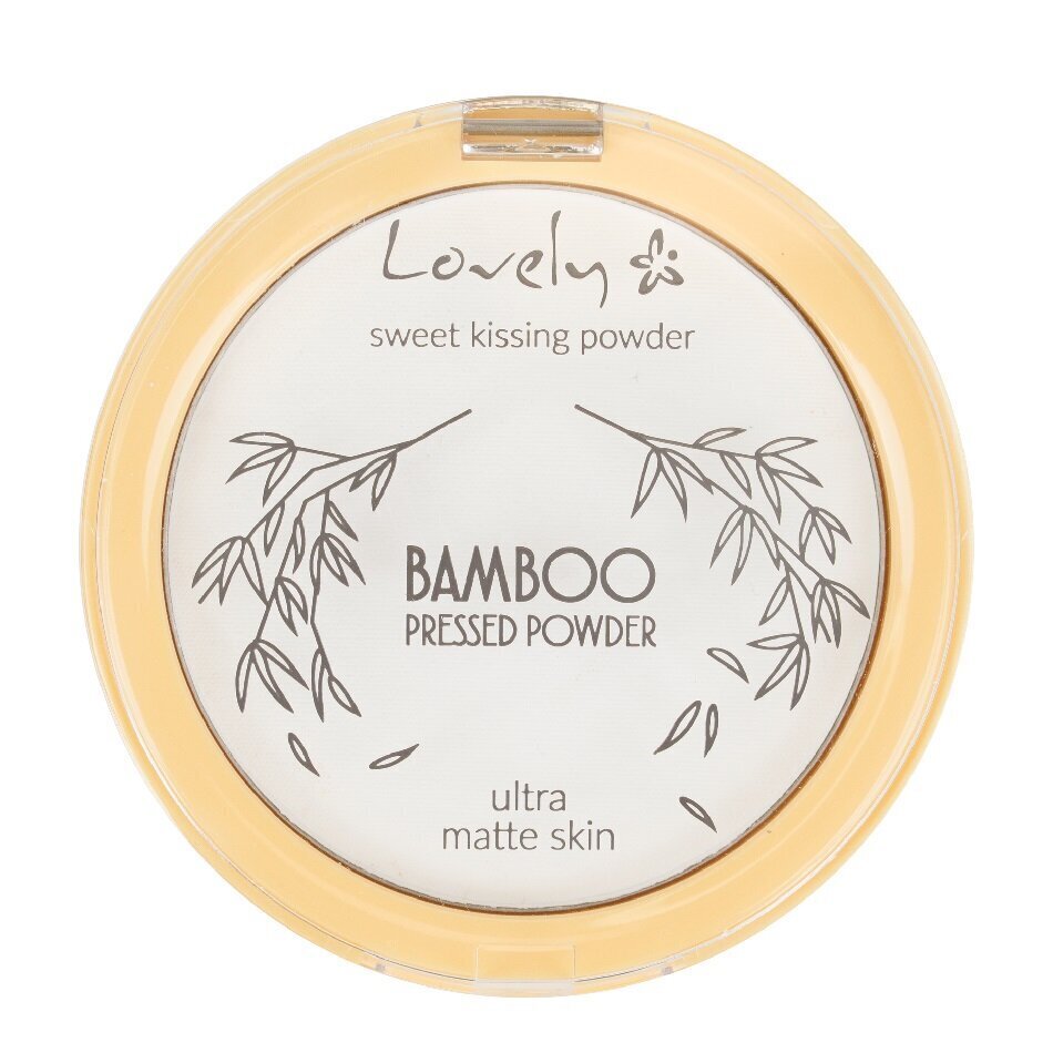 Kompaktais pūderis Lovely Bamboo Pressed Powder Transparent, 10 g цена и информация | Grima bāzes, tonālie krēmi, pūderi | 220.lv