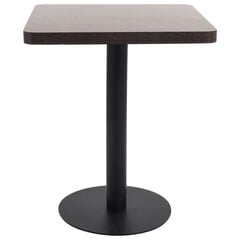 Bistro galds, 60x60 cm, brūns cena un informācija | Virtuves galdi, ēdamgaldi | 220.lv