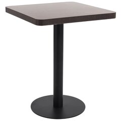 Bistro galds, 60x60 cm, brūns cena un informācija | Virtuves galdi, ēdamgaldi | 220.lv