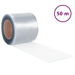 Durvju aizkars, caurspīdīgs, 2 gab.00mmx1,6mm, 50m, PVC cena un informācija | Durvju stopētāji un citi aksesuāri | 220.lv