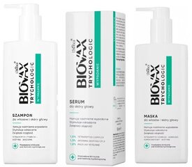 Komplekts pret matu izkrišanu Biovax Trychologic sievietēm: šampūns, 200 ml + serums,50 ml + maska, 200 ml cena un informācija | Šampūni | 220.lv