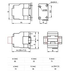 Контактор 12A 110V AC 3NO+1NO - TR1D1210F7 цена и информация | Системы безопасности, контроллеры | 220.lv